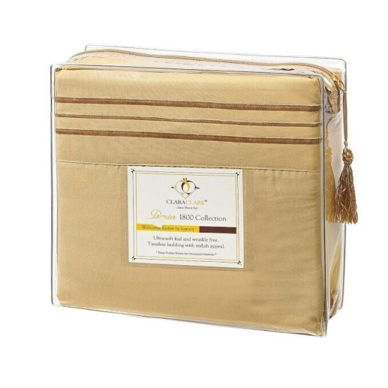 1800 Collection 4 Piece Deep Pocket Bed Sheet Set Ultra Soft Bed Sheets
