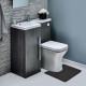 Memory Foam Contour Bathroom Toilet Mat Rug - Soft Anti Fatigue and Absorbent
