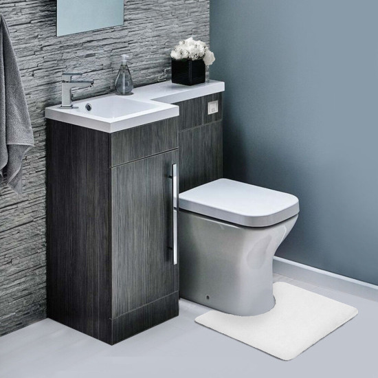 Memory Foam Contour Bathroom Toilet Mat Rug - Soft Anti Fatigue and Absorbent