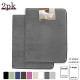 PACK OF 2: Luxurious Bath Mat Memory Foam Filled Non-Slip Absorbent Bathroom Rug