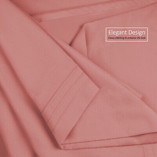 1800 Queen Or King Bed Sheets Ultra Soft Microfiber Deep Pocket 4 Pc Sheet Set