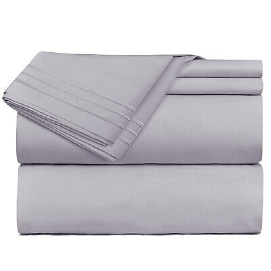 1800 Queen Or King Bed Sheets Ultra Soft Microfiber Deep Pocket 4 Pc Sheet Set