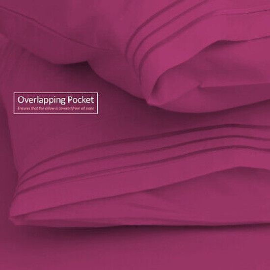 1800 Queen Or King Bed Sheets Ultra Soft Microfiber Deep Pocket 4 Pc Sheet Set