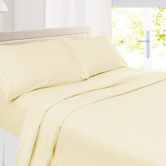 1800 Queen Or King Bed Sheets Ultra Soft Microfiber Deep Pocket 4 Pc Sheet Set