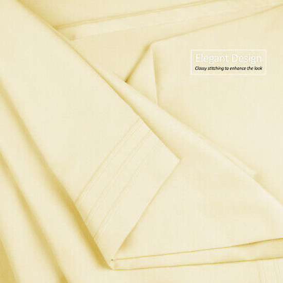 1800 Queen Or King Bed Sheets Ultra Soft Microfiber Deep Pocket 4 Pc Sheet Set