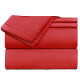 1800 Queen Or King Bed Sheets Ultra Soft Microfiber Deep Pocket 4 Pc Sheet Set