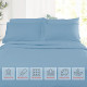 1800 Queen Or King Bed Sheets Ultra Soft Microfiber Deep Pocket 4 Pc Sheet Set