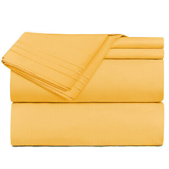 1800 Queen Or King Bed Sheets Ultra Soft Microfiber Deep Pocket 4 Pc Sheet Set