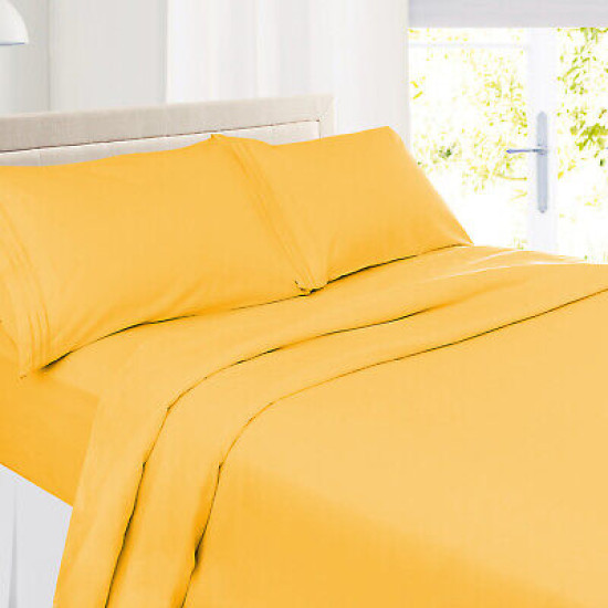 1800 Queen Or King Bed Sheets Ultra Soft Microfiber Deep Pocket 4 Pc Sheet Set