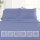 1800 Queen Or King Bed Sheets Ultra Soft Microfiber Deep Pocket 4 Pc Sheet Set