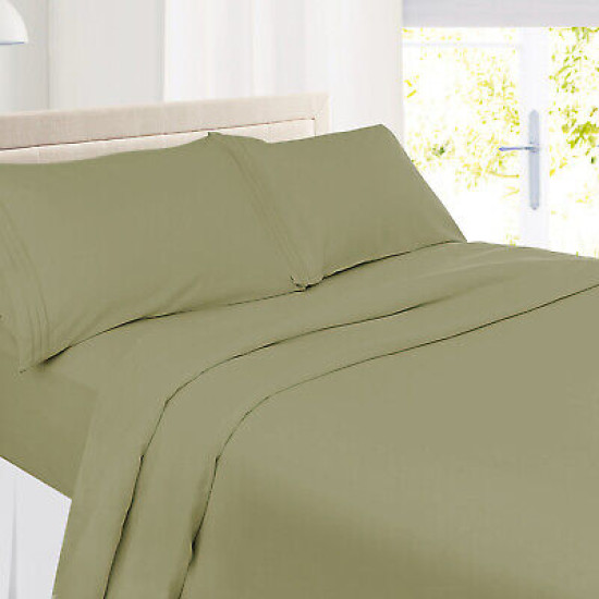 1800 Queen Or King Bed Sheets Ultra Soft Microfiber Deep Pocket 4 Pc Sheet Set