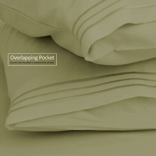 1800 Queen Or King Bed Sheets Ultra Soft Microfiber Deep Pocket 4 Pc Sheet Set