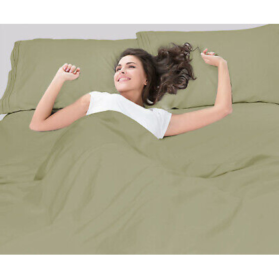 1800 Queen Or King Bed Sheets Ultra Soft Microfiber Deep Pocket 4 Pc Sheet Set