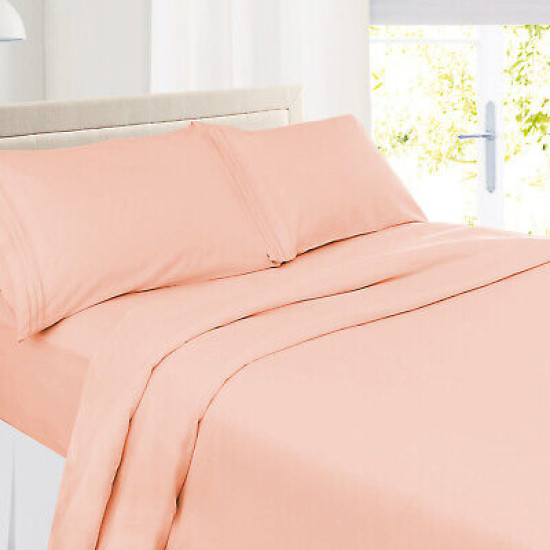 1800 Queen Or King Bed Sheets Ultra Soft Microfiber Deep Pocket 4 Pc Sheet Set
