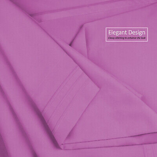 1800 Queen Or King Bed Sheets Ultra Soft Microfiber Deep Pocket 4 Pc Sheet Set