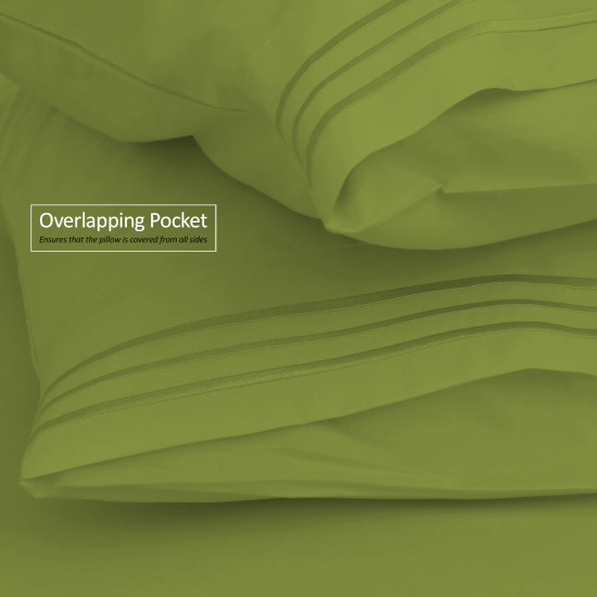 1800 Queen Or King Bed Sheets Ultra Soft Microfiber Deep Pocket 4 Pc Sheet Set