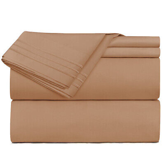 1800 Queen Or King Bed Sheets Ultra Soft Microfiber Deep Pocket 4 Pc Sheet Set