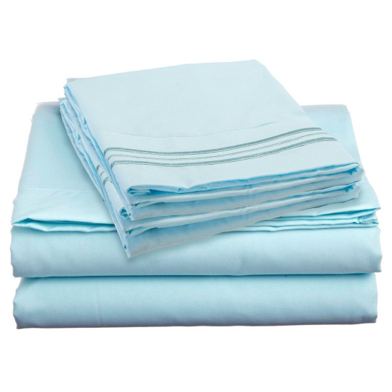 1800 PREMIER COLLECTION 6 PIECE DEEP POCKET BED SHEET SET