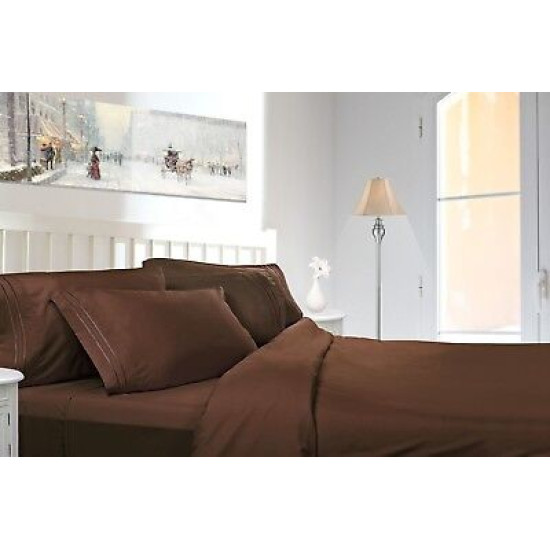 1800 Premier Deep Pocket Bed Sheet Set - Available in 8 Sizes and 21 Colors