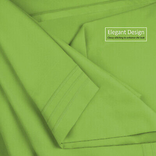 Double Brushed Soft Microfiber Hotel Style Bed Sheets, Deep Pocket Sheet Set