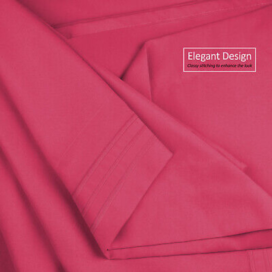 Double Brushed Soft Microfiber Hotel Style Bed Sheets, Deep Pocket Sheet Set