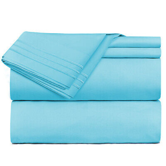 Double Brushed Soft Microfiber Hotel Style Bed Sheets, Deep Pocket Sheet Set