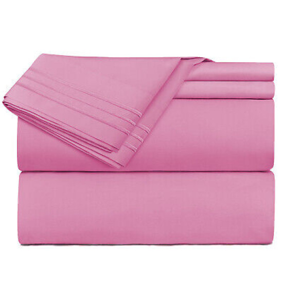 Double Brushed Soft Microfiber Hotel Style Bed Sheets, Deep Pocket Sheet Set
