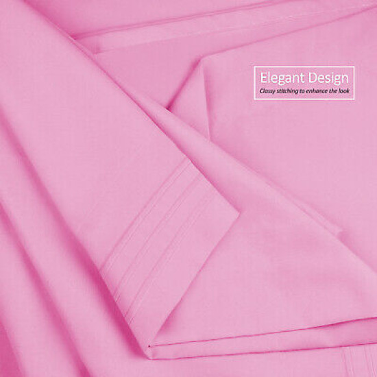 Double Brushed Soft Microfiber Hotel Style Bed Sheets, Deep Pocket Sheet Set