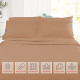 Double Brushed Soft Microfiber Hotel Style Bed Sheets, Deep Pocket Sheet Set