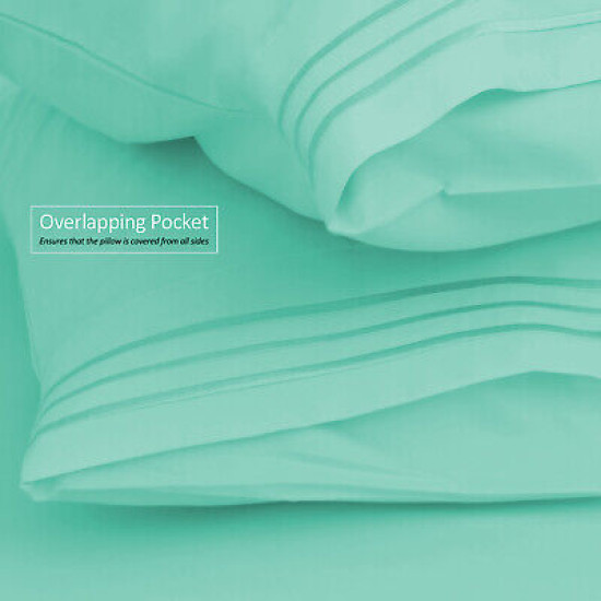 Double Brushed Soft Microfiber Hotel Style Bed Sheets, Deep Pocket Sheet Set