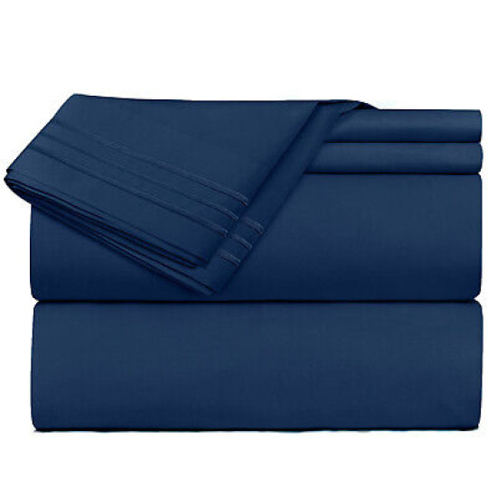 Double Brushed Soft Microfiber Hotel Style Bed Sheets, Deep Pocket Sheet Set