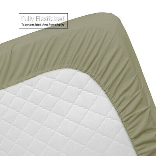 Double Brushed Soft Microfiber Hotel Style Bed Sheets, Deep Pocket Sheet Set