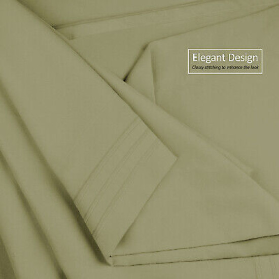 Double Brushed Soft Microfiber Hotel Style Bed Sheets, Deep Pocket Sheet Set
