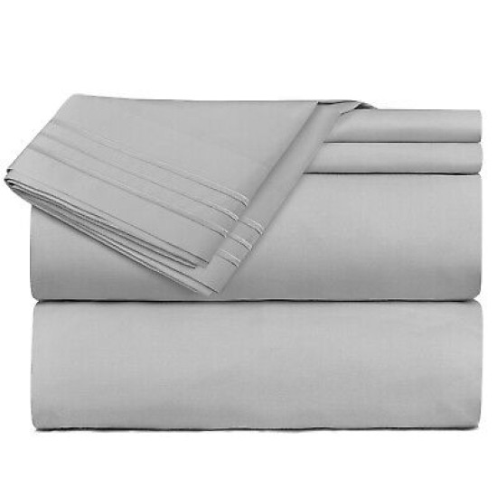 Double Brushed Soft Microfiber Hotel Style Bed Sheets, Deep Pocket Sheet Set