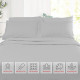 Double Brushed Soft Microfiber Hotel Style Bed Sheets, Deep Pocket Sheet Set
