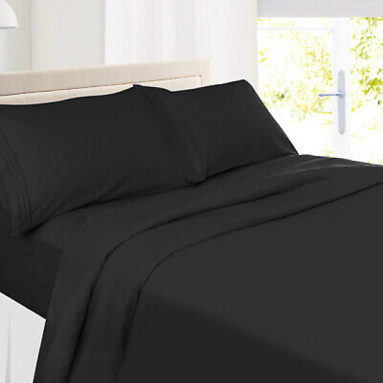 Double Brushed Soft Microfiber Hotel Style Bed Sheets, Deep Pocket Sheet Set