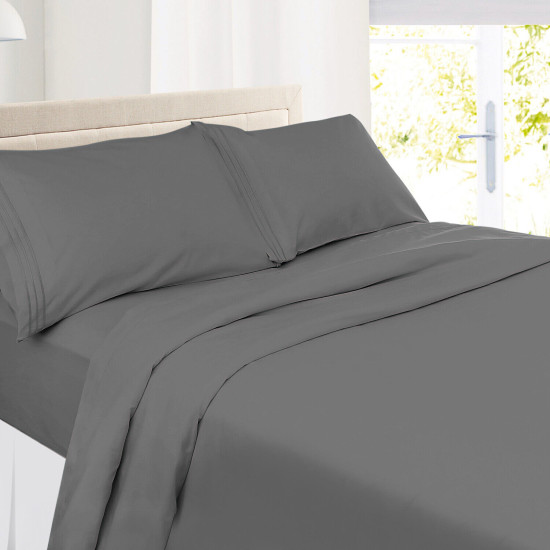 Double Brushed Soft Microfiber Hotel Style Bed Sheets, Deep Pocket Sheet Set
