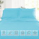 Double Brushed Soft Microfiber Hotel Style Bed Sheets, Deep Pocket Sheet Set