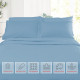 Double Brushed Soft Microfiber Hotel Style Bed Sheets, Deep Pocket Sheet Set