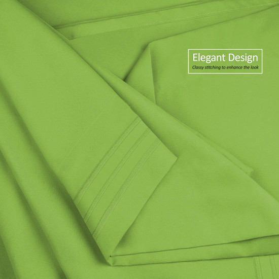 Double Brushed Soft Microfiber Hotel Style Bed Sheets, Deep Pocket Sheet Set