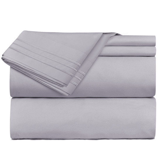 Double Brushed Soft Microfiber Hotel Style Bed Sheets, Deep Pocket Sheet Set