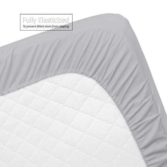 Double Brushed Soft Microfiber Hotel Style Bed Sheets, Deep Pocket Sheet Set