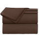 Double Brushed Soft Microfiber Hotel Style Bed Sheets, Deep Pocket Sheet Set