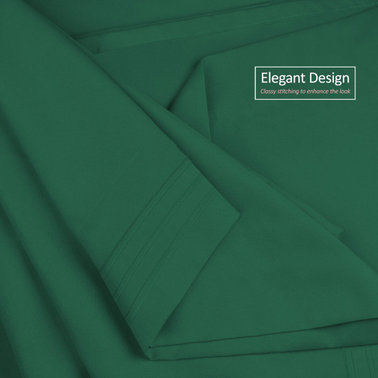 Double Brushed Soft Microfiber Hotel Style Bed Sheets, Deep Pocket Sheet Set