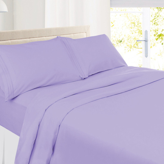 Double Brushed Soft Microfiber Hotel Style Bed Sheets, Deep Pocket Sheet Set