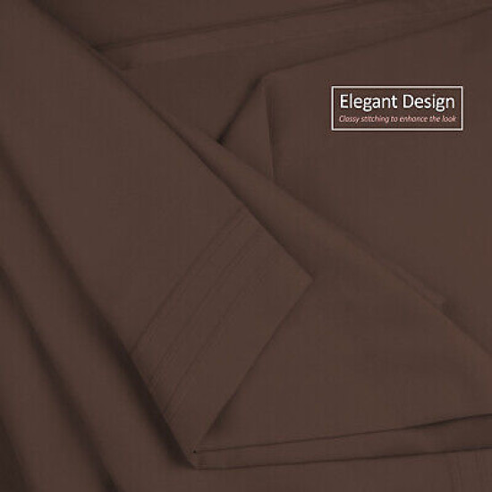 Double Brushed Soft Microfiber Hotel Style Bed Sheets, Deep Pocket Sheet Set
