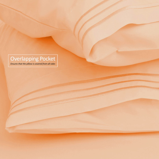 Double Brushed Soft Microfiber Hotel Style Bed Sheets, Deep Pocket Sheet Set