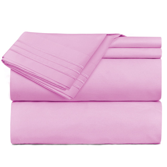 Double Brushed Soft Microfiber Hotel Style Bed Sheets, Deep Pocket Sheet Set