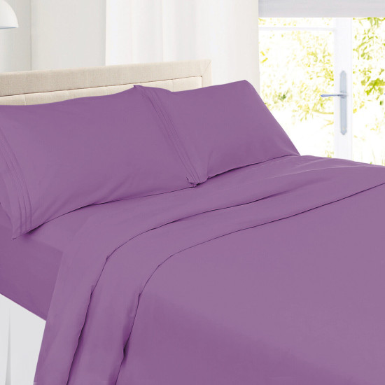 Double Brushed Soft Microfiber Hotel Style Bed Sheets, Deep Pocket Sheet Set