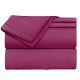 Double Brushed Soft Microfiber Hotel Style Bed Sheets, Deep Pocket Sheet Set